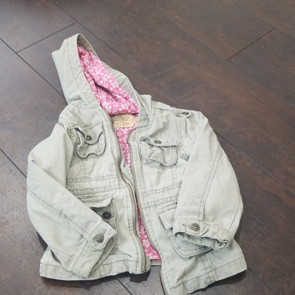 Old Navy military surplus hoodie jacket 3t